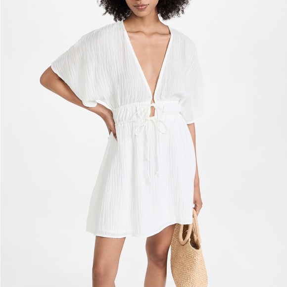 knee length dresses for ladies Juliet Mini Dress White